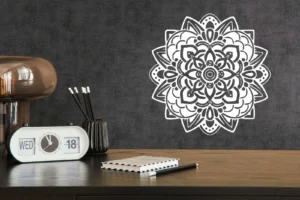 Mandala Design Kit Wall Stickers White