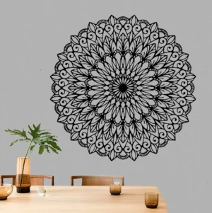 Blanco Mandala Wall Stickers Pure Black | Stickers on Wall
