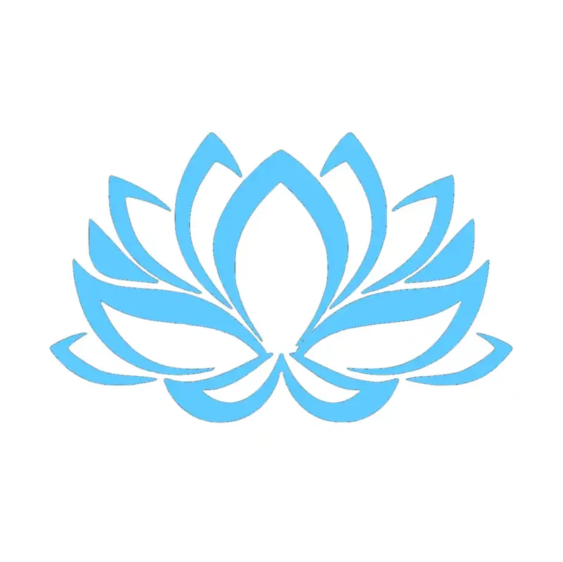 Lotus Zirakpur Wall Stickers Light Blue | Stickers on Wall
