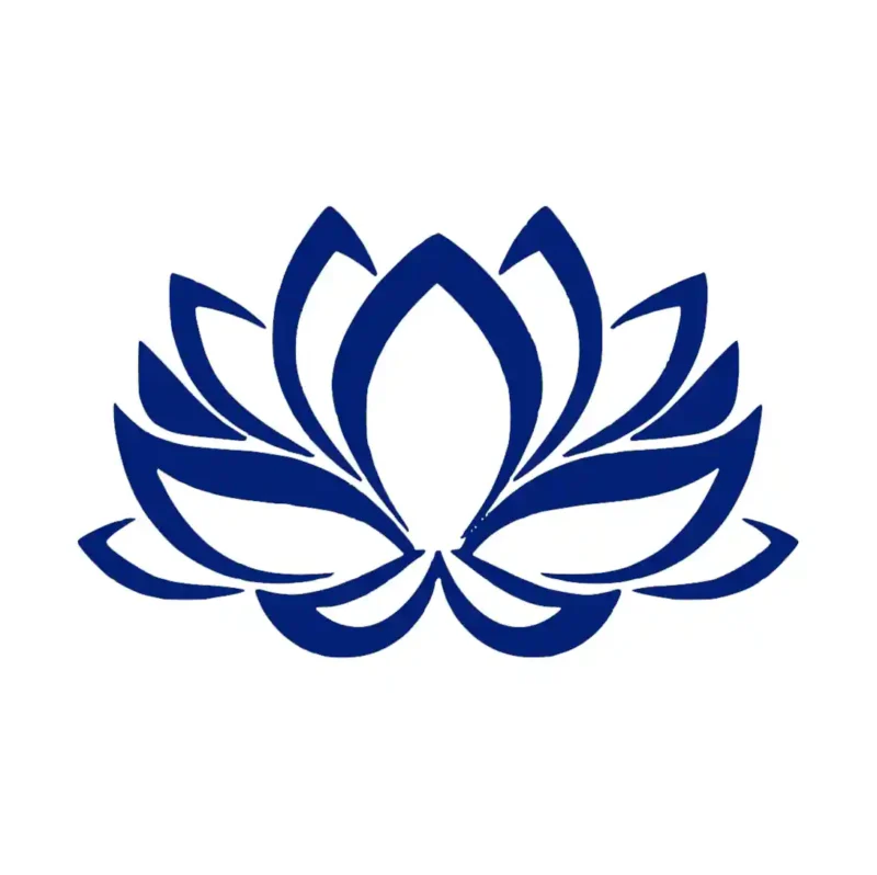 Lotus Zirakpur Wall Stickers Medium Blue | Stickers on Wall