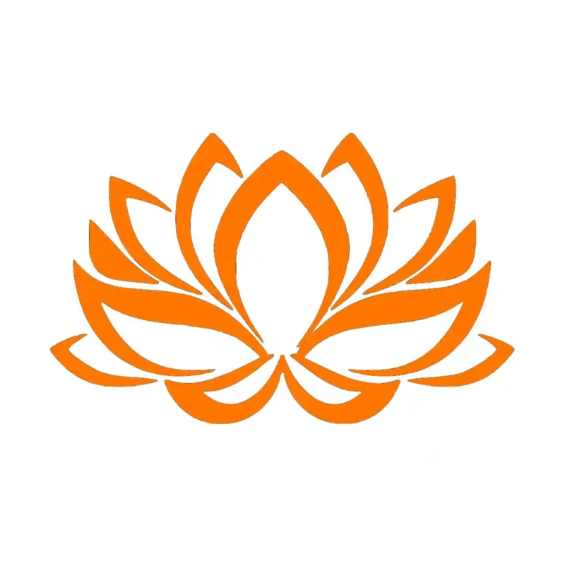 Lotus Zirakpur Wall Stickers Orange | Stickers on Wall
