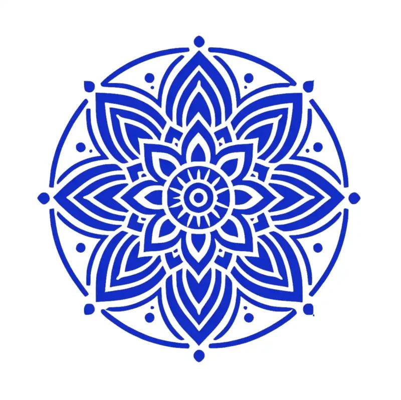 Mandala  Cm Wall Stickers Brilliant Blue | Stickers on Wall