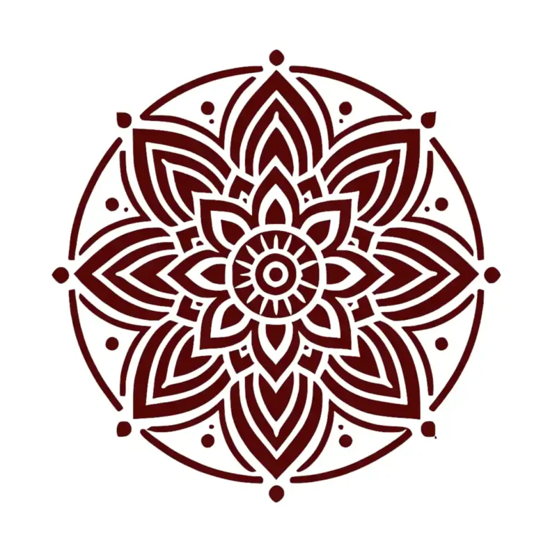 Mandala  Cm Wall Stickers Burgundy | Stickers on Wall
