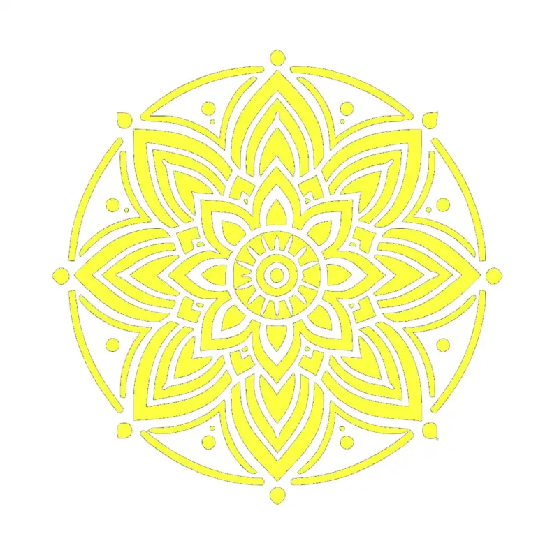 Mandala  Cm Wall Stickers Lemon | Stickers on Wall