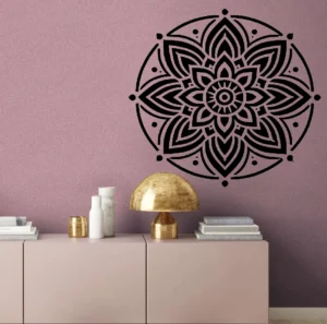 Mandala  Cm Wall Stickers Pure Black | Stickers on Wall