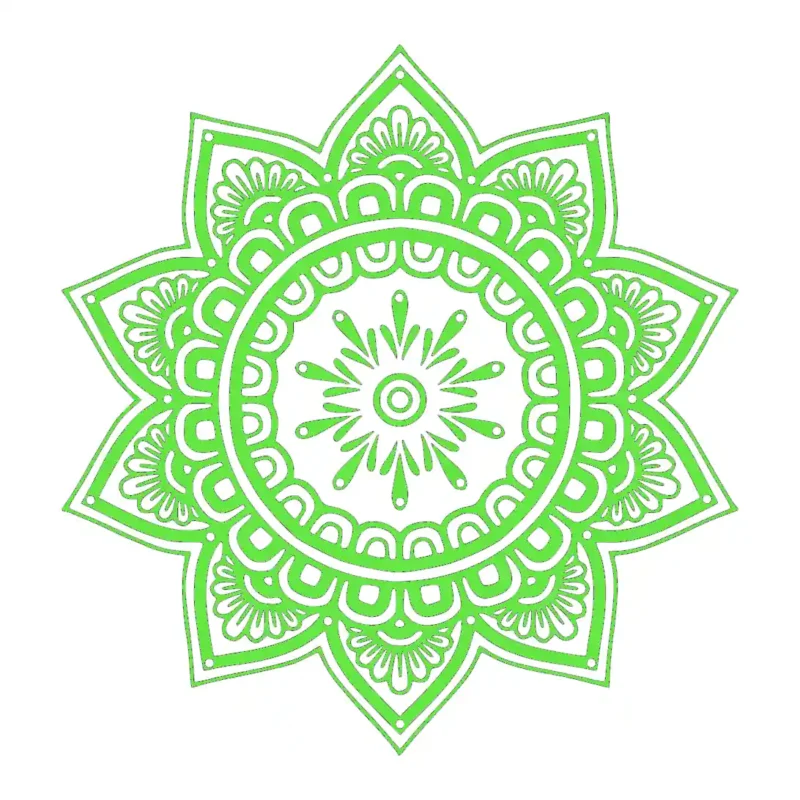 Mandala Patterns Wall Stickers Apple Green | Stickers on Wall