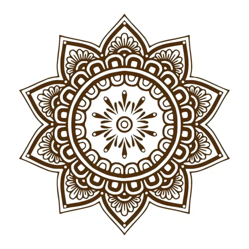 Mandala Patterns Wall Stickers Brown | Stickers on Wall