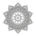 Mandala Patterns Wall Stickers Dark Grey | Stickers on Wall