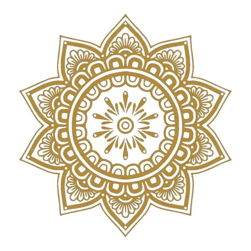 Mandala Patterns Wall Stickers Gold | Stickers on Wall