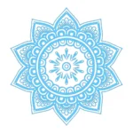 Mandala Patterns Wall Stickers Light Blue | Stickers on Wall