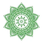 Mandala Patterns Wall Stickers Mid Green | Stickers on Wall