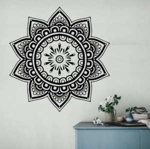 Mandala Patterns Wall Stickers Pure Black | Stickers on Wall