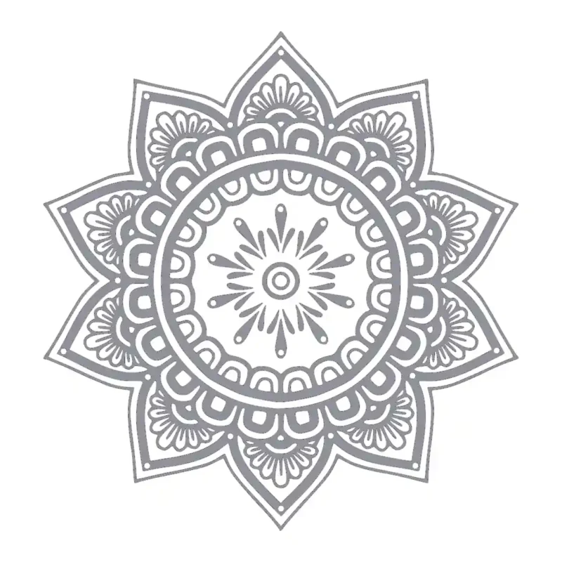 Mandala Patterns Wall Stickers Silver | Stickers on Wall
