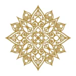 Mandala Yoga Wall Stickers Gold | Stickers on Wall