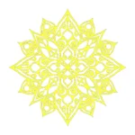 Mandala Yoga Wall Stickers Lemon | Stickers on Wall