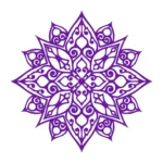 Mandala Yoga Wall Stickers Perfect Purple | Stickers on Wall