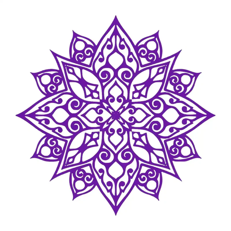 Mandala Yoga Wall Stickers Perfect Purple | Stickers on Wall