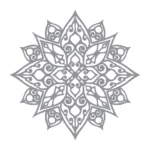 Mandala Yoga Wall Stickers Silver | Stickers on Wall