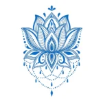 Mandala Znaczenie Wall Stickers Azure Blue | Stickers on Wall