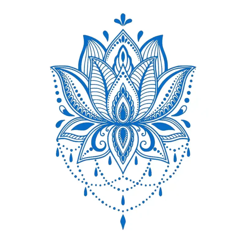 Mandala Znaczenie Wall Stickers Azure Blue | Stickers on Wall