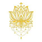 Mandala Znaczenie Wall Stickers Golden Yellow | Stickers on Wall