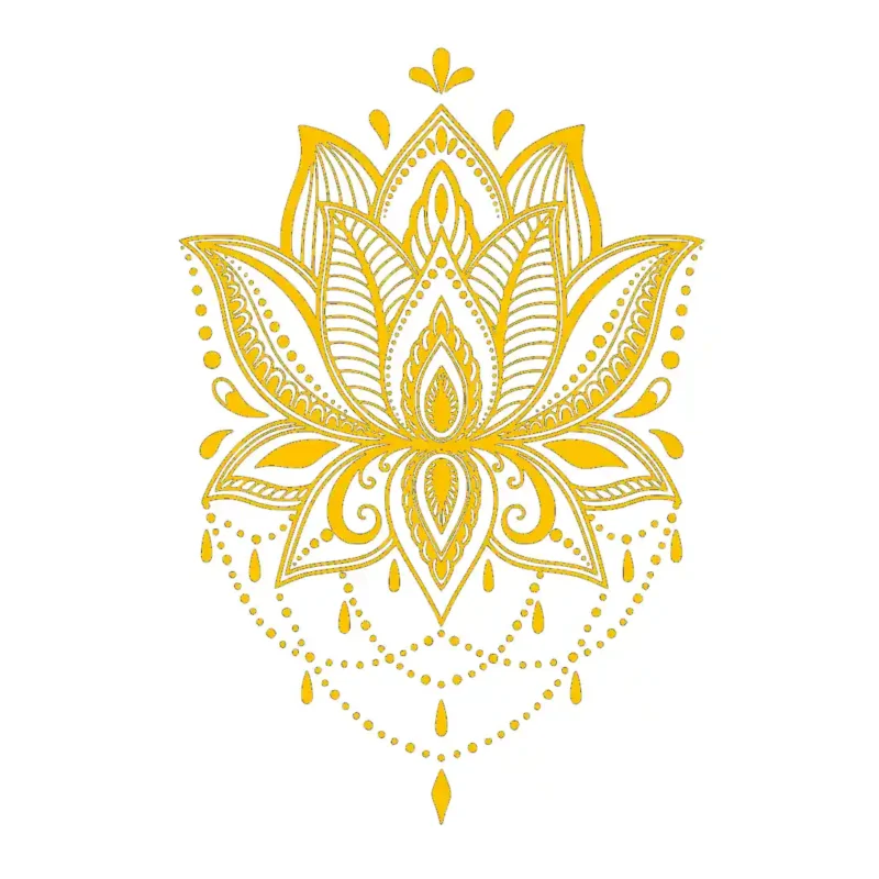 Mandala Znaczenie Wall Stickers Golden Yellow | Stickers on Wall