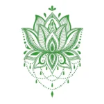 Mandala Znaczenie Wall Stickers Mid Green | Stickers on Wall