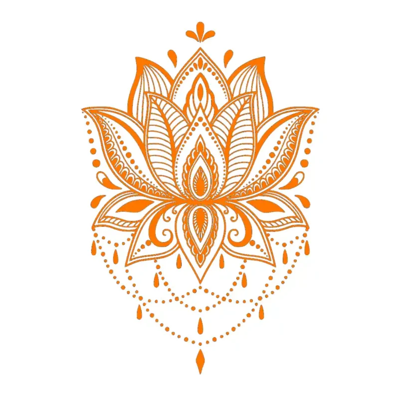 Mandala Znaczenie Wall Stickers Orange | Stickers on Wall