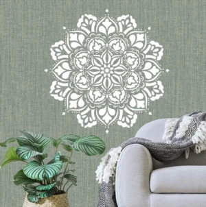 Mandala in Nature Wall Stickers White | Stickers on Wall