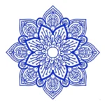 Resamay Mandala Wall Sticker Brilliant Blue | Stickers on Wall Resamay Mandala Wall Sticker Brilliant Blue | Stickers on Wall