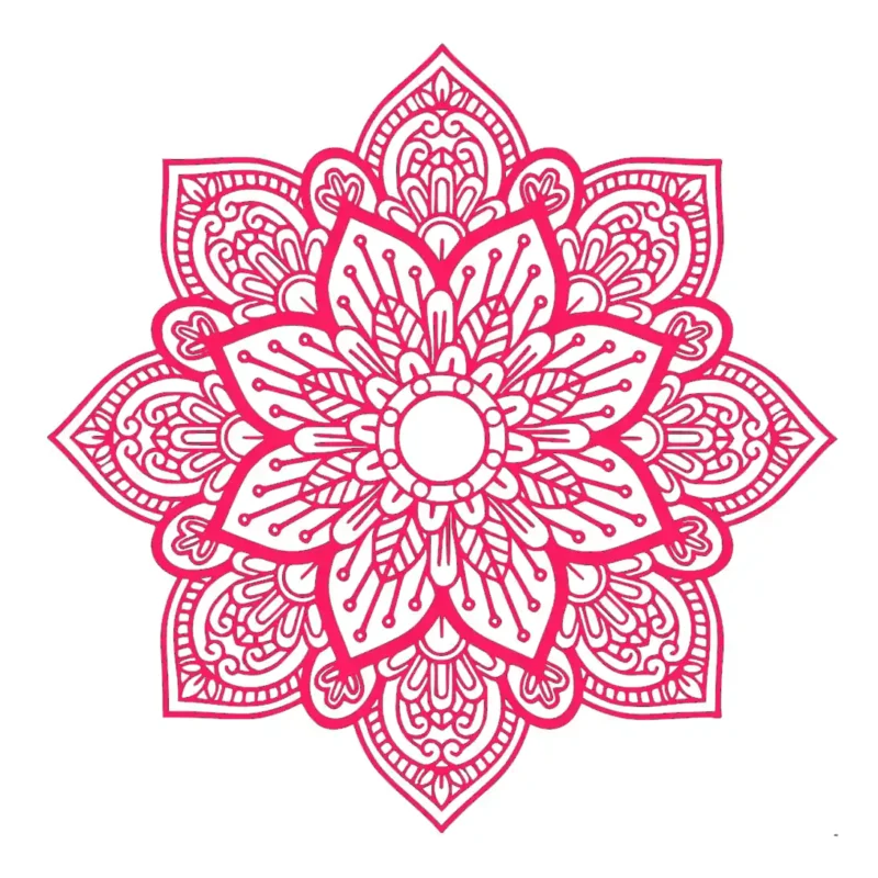 Resamay Mandala Wall Sticker Hot Pink | Stickers on Wall
