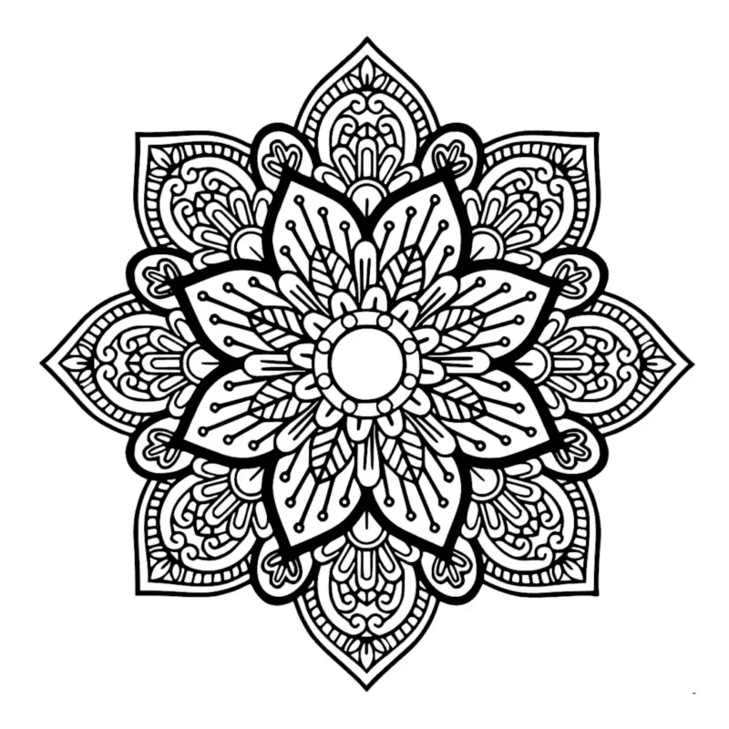 Resamay Mandala Wall Stickers Black | Stickers on Wall