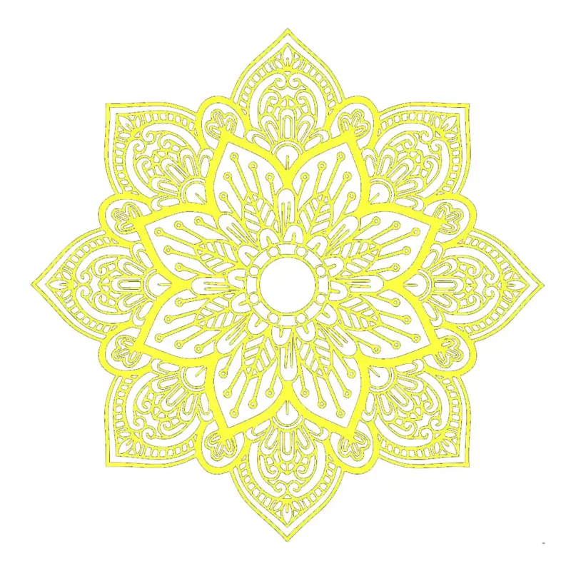 Resamay Mandala Wall Stickers Lemon | Stickers on Wall