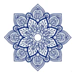 Resamay Mandala Wall Stickers Medium Blue | Stickers on Wall Resamay Mandala Wall Stickers Medium Blue | Stickers on Wall