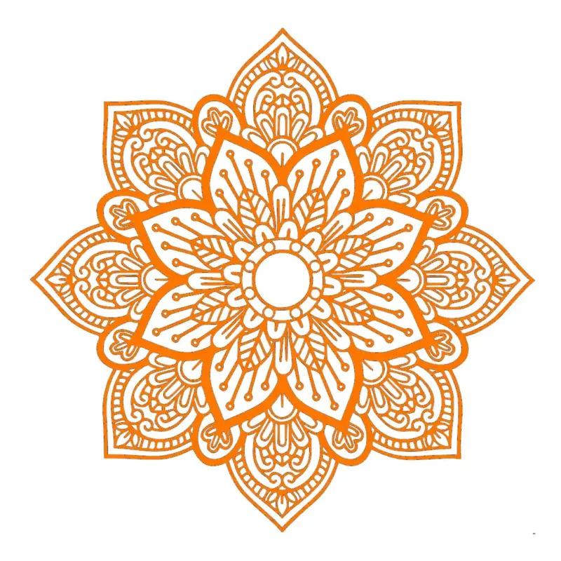 Resamay Mandala Wall Stickers Orange | Stickers on Wall