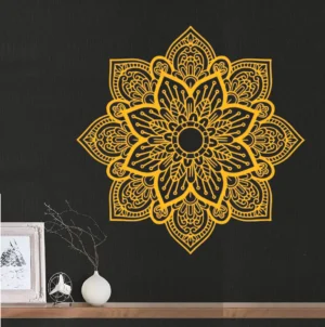 Resamay Mandala Wall Stickers Pure Yellow
