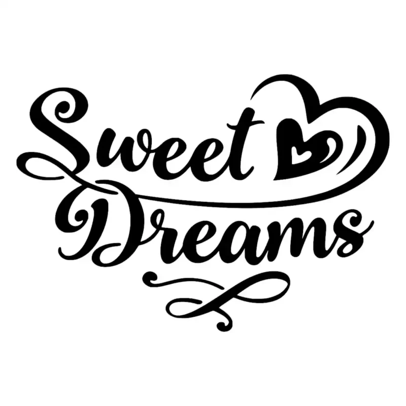 Sweet Dreams Wall Stickers Black | Stickers on Wall
