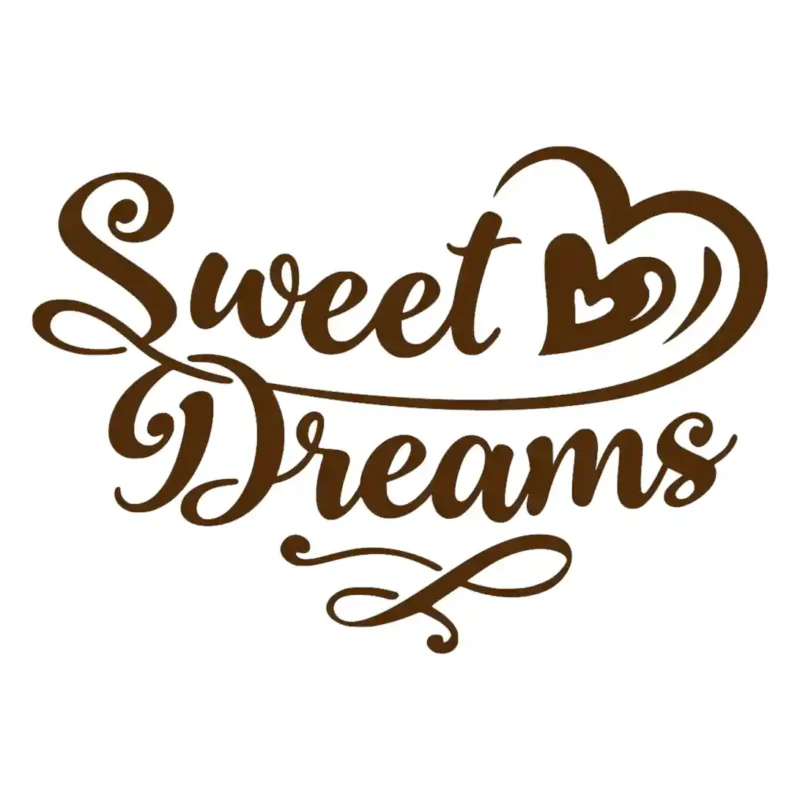Sweet Dreams Wall Stickers Brown | Stickers on Wall