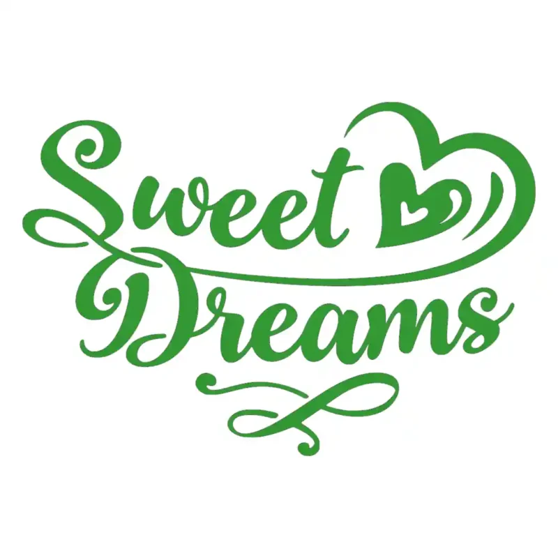 Sweet Dreams Wall Stickers Mid Green | Stickers on Wall