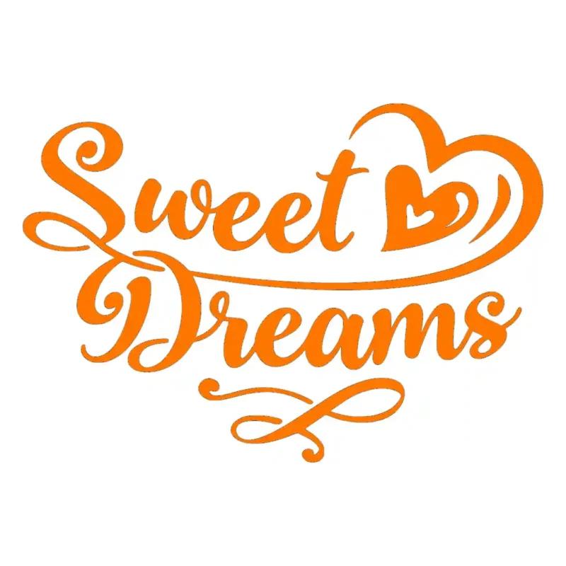 Sweet Dreams Wall Stickers Orange | Stickers on Wall