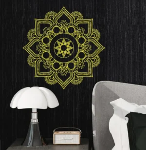 Wall Mandala Stickers Yellow