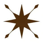 Astral Tile Wall Stickers Brown | Stickers on Wall