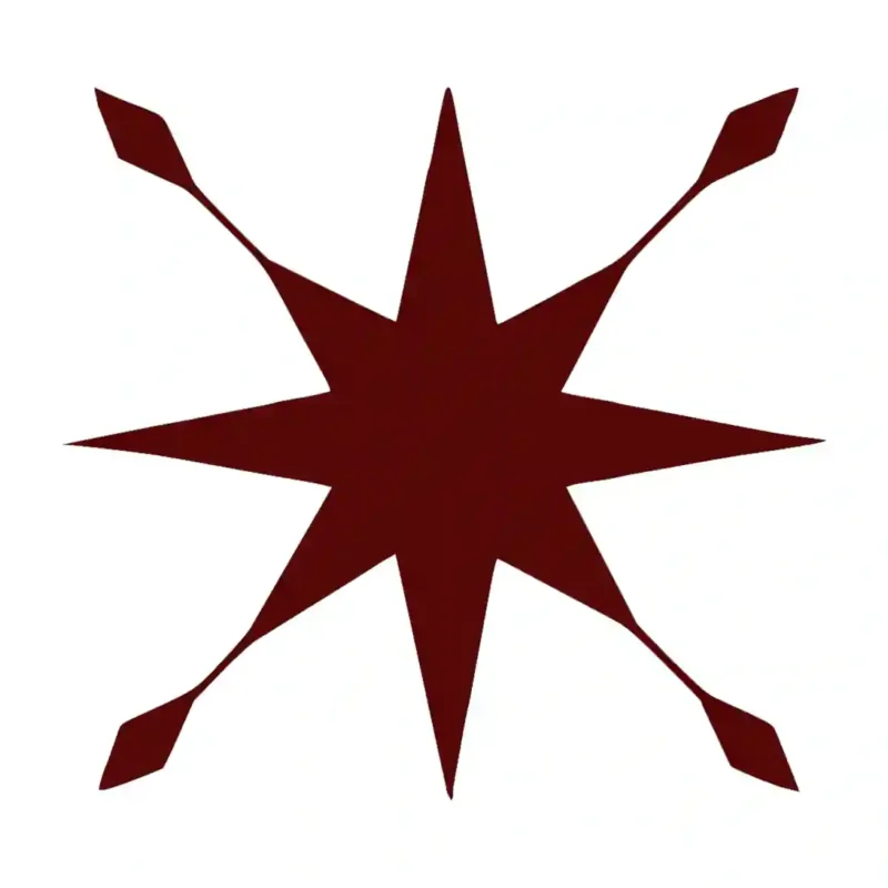 Astral Tile Wall Stickers Burgundy | Stickers on Wall