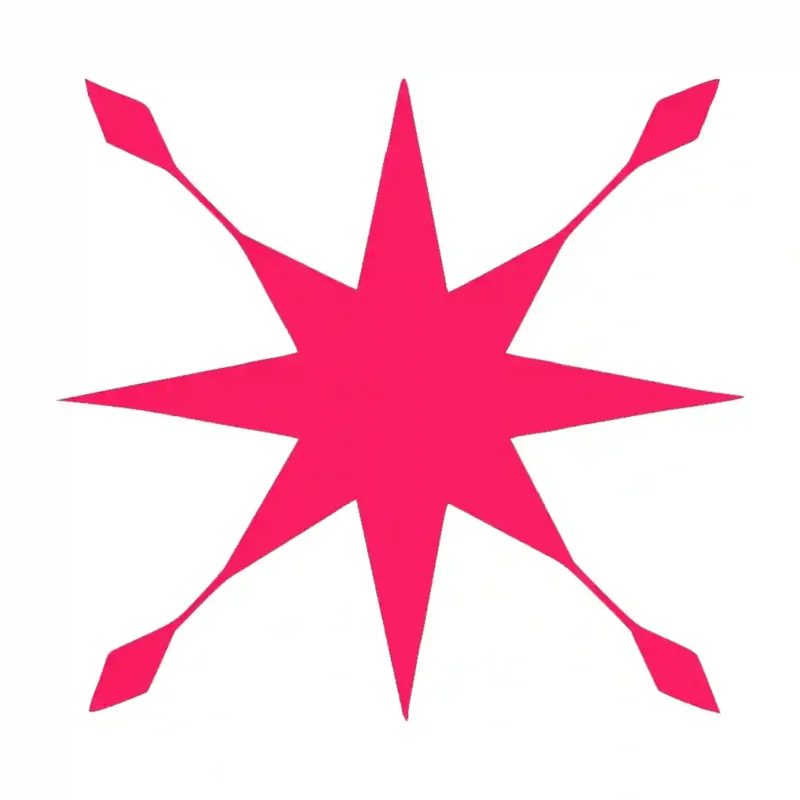 Astral Tile Wall Stickers Hot Pink | Stickers on Wall