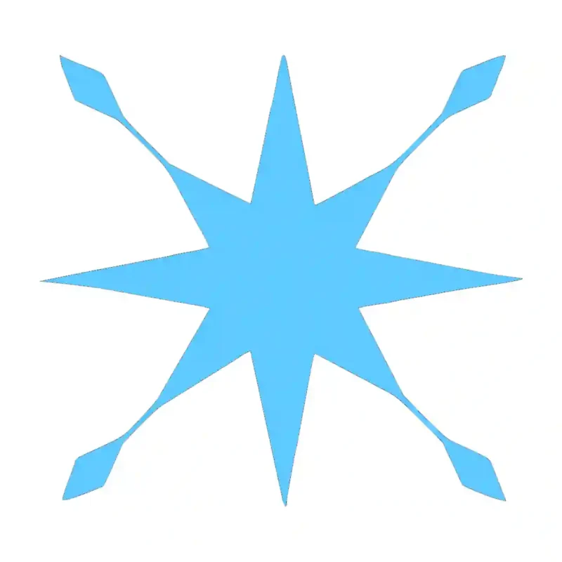 Astral Tile Wall Stickers Light Blue | Stickers on Wall