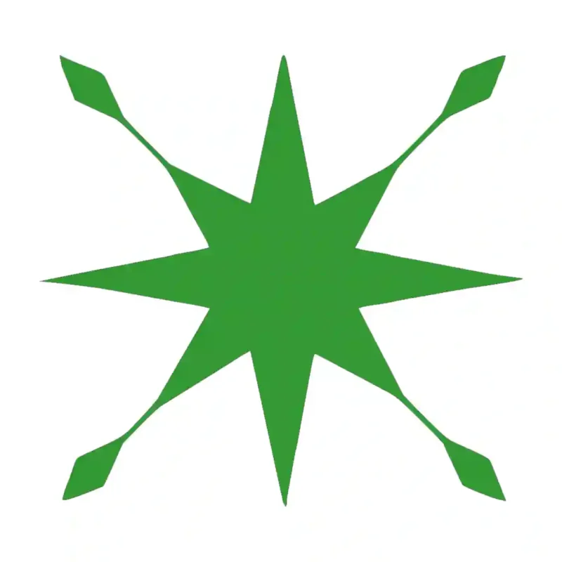 Astral Tile Wall Stickers Mid Green | Stickers on Wall