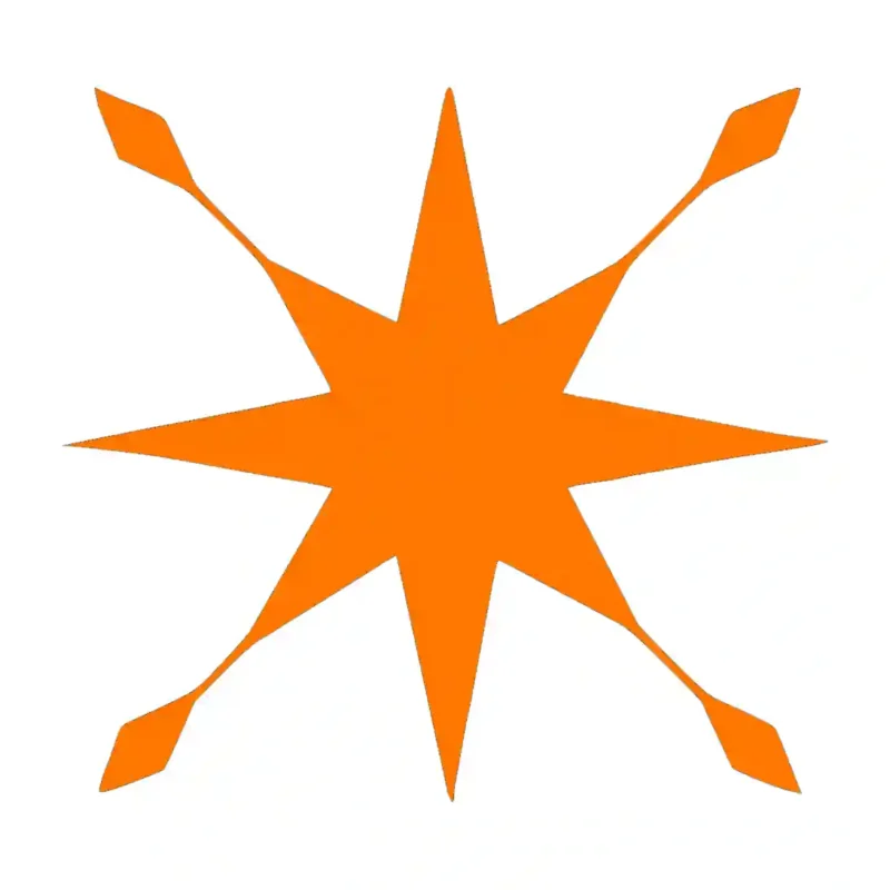 Astral Tile Wall Stickers Orange | Stickers on Wall
