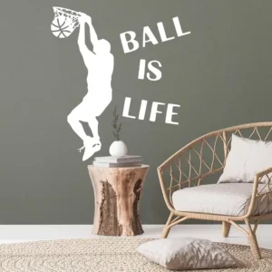 Ball life wall stickers white