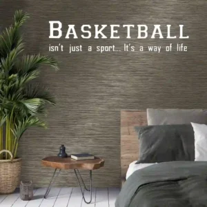 Basketball lifestyle wall stickers white