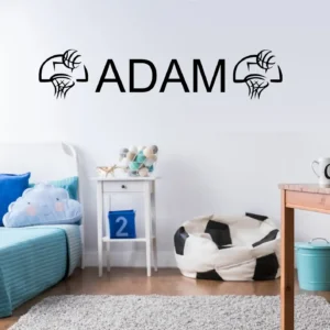 Basketball name wall stickers